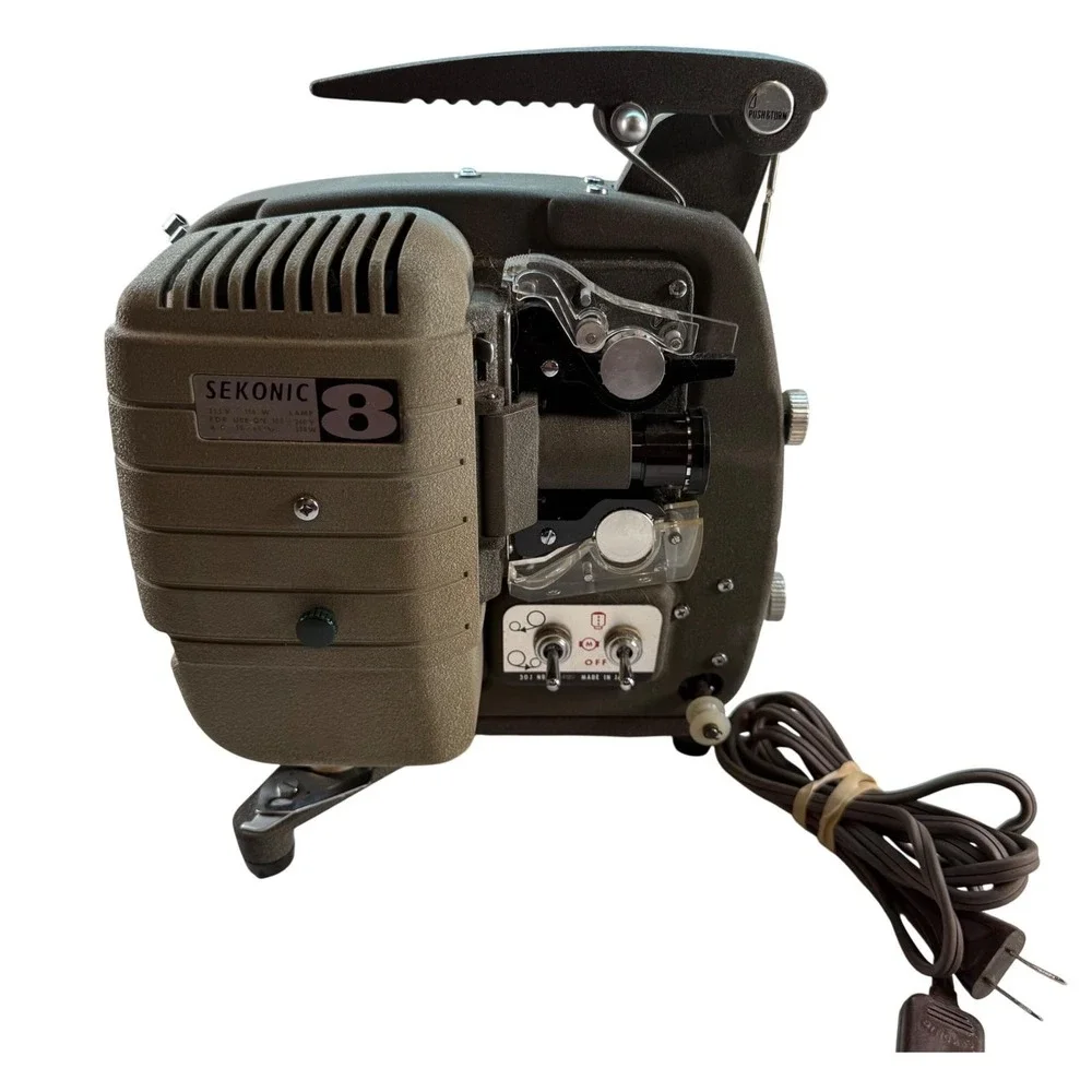 Vintage Sekonic 8 Auto Load Movie Projector With Case And Film Reel Parts‎ Only